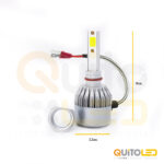 Focos Led H1-H3-H7-H11-9005-9006-880-881 C6 36W 3600LM - Imagen 2