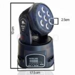 Luz Led Robótica Luces Dmx Spot Ideal Para Bar Ò Discoteca - Imagen 3