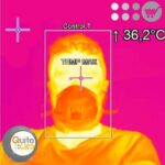 Control Acceso Temperatura Facial Huella Reconocimiento Zk - Imagen 2