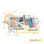 Conector Control Controlador Manguera Rgb Con Bluetooth - Imagen 2