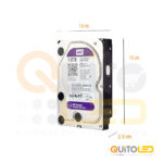 Disco Duro Video Vigilancia Western  1 2 6 8 Tb Purp Dvr Nvr - Imagen 2