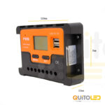 Controlador Regulador Carga Solar Pwm 10a 12/24v Usb Lcd - Imagen 2