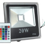 Reflector led RGB 20w 16 colores Efectos exterior