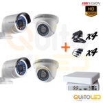 Kit 4 Cámaras de seguridad 720P Hikvision