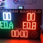 Marcador Electronico Led Deportivo Inalambrico Exterior 2×1.40