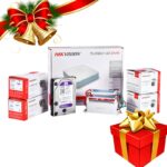 Kit 4 Cámaras de seguridad 720P Hikvision Disco Duro 1TB - Control de acceso y salida de ozono