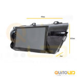 Radio Android con adaptador original para Toyota Fortuner Hilux 2017-2019, 9" - Imagen 2