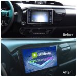 Radio Android con adaptador original para Toyota Fortuner Hilux 2017-2019, 9" - Imagen 4