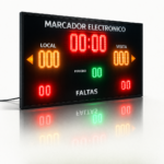 Marcador Electrónico Led Deportivo Inalámbrico Exterior 1.60×1.40 Puntaje Faltas Periodo