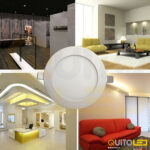 Lámpara Led 12w para Gypsum cuadrada  Luz cálida (17cm) - Imagen 2