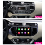 Radio Android 17 para Kia Rio 2011-2012 ,9" Carplay “Gratis” Cámara y protector de pantalla - Imagen 2
