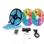 Cinta Rollo Tira Luces Led 5mt Multicolor +control Rgb 5050