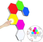 Apliques Hexagonales Rgb + Control Remoto