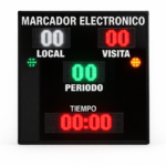 Marcador Electrónico Local - Visita -Tiempo - Periodo - Cronometro 1 x 1