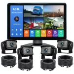 Kit de 4 Cámaras de seguridad para transporte pesado