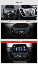 Radio Android con adaptador original para Ford Scape 2013-2017 9" Cambus - Imagen 2