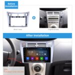 Radio Android con adaptador original para Toyota Yaris 2005-2011, 9" - Imagen 2