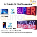 Letrero Led Rgb 2mt x 40  imagenes - Gif - Texto - Hora - Imagen 4