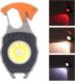 Linterna portátil de llavero recargable LED Luz blanca Cob - Imagen 2