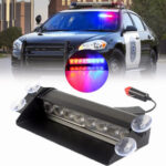 Baliza 6 focos con ventosas para parabrisas Rojo/ Azul - Imagen 3