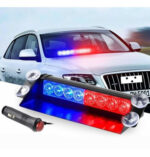 Baliza 6 focos con ventosas para parabrisas Rojo/ Azul - Imagen 2