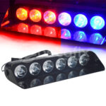 Baliza 6 focos con ventosas para parabrisas Rojo/ Azul