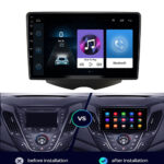 Radio Android con adaptador original para Hyundai Veloster 2011-2017, 9″ - Imagen 2
