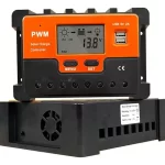 Controlador Regulador Carga Solar Pwm 40A 12/24v/36v/48v Usb Lcd