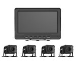 Kit de 4  Cámaras 1080p para Exterior (IP68) y Pantalla LCD de 7″Marca Hikvision *Envío GRATIS*