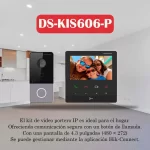 Kit de Video portero Hikvision IP/WiFi HD de 2 Mpx DS-KIS606-P - Imagen 2