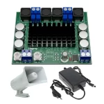 Kit de Altavoz análogo para DVR Megáfono + Audiobox + Fuente de poder