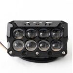 Par de exploradoras led bicolor tipo lupa 8 focos