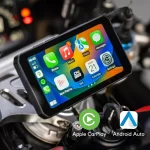 Pantalla portátil inalámbrica para motocicleta Carplay/Android auto impermeable - Imagen 2