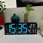 Reloj Led de pared y mesa 32 cm x 9 cm conexión directa 110v - Imagen 2