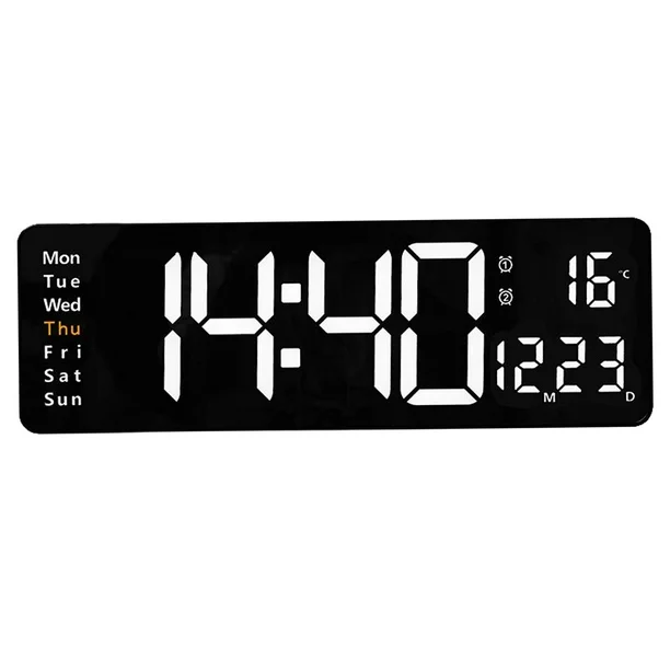 1111 Reloj Led de pared y mesa 32 cm x 9 cm conexión directa 110v - Imagen 1