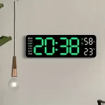 Reloj Led de pared y mesa 32 cm x 9 cm conexión directa 110v - Imagen 3