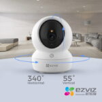 Cámara de vigilancia ezviz 360° wifi 2K H6c Pro  (incluye micro sd de 64GB WD PURPLE) - Imagen 3