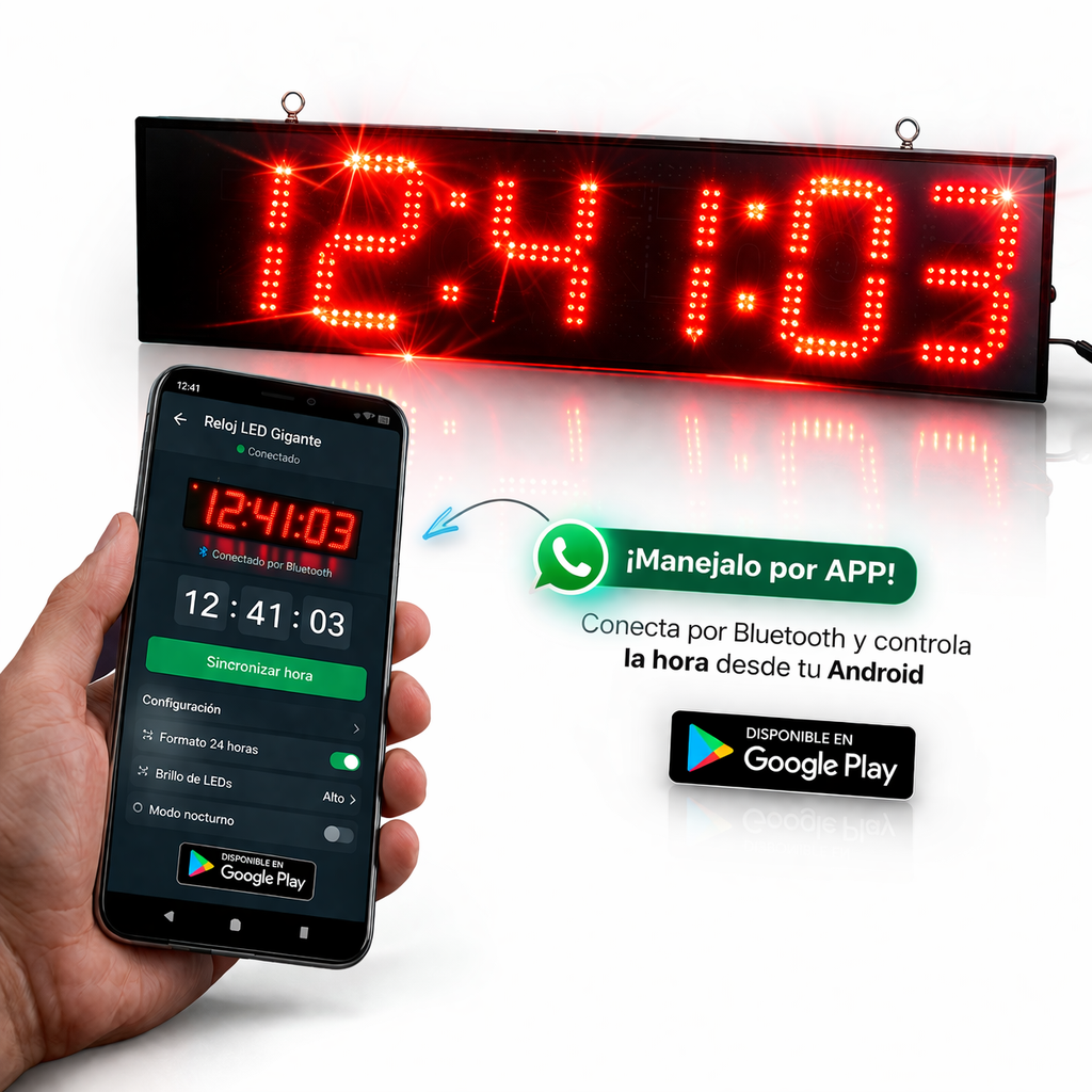 83acd4e4-a718-4d13-9e69-16d3e2a3b43b Cronometro Led Inalámbrico aplicación Android bluetooth - Imagen 1