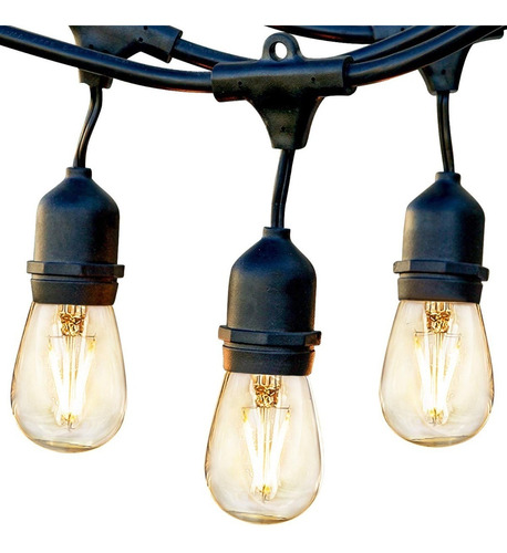 Cadena De Luces Cable Flexible Guirnalda E27 Luces Vintage