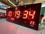 Reloj Led de pared 45 cm x 22 cm conexión directa 110v - Imagen 4