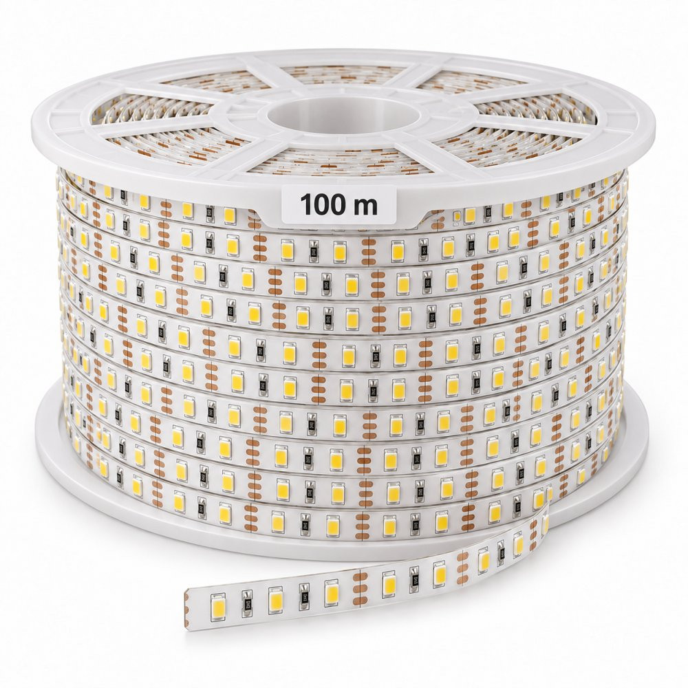 6aa8732cec8b1_woo.jpg Rollo de cinta led 100 mt 28 / 35 alto brillo - Imagen 1